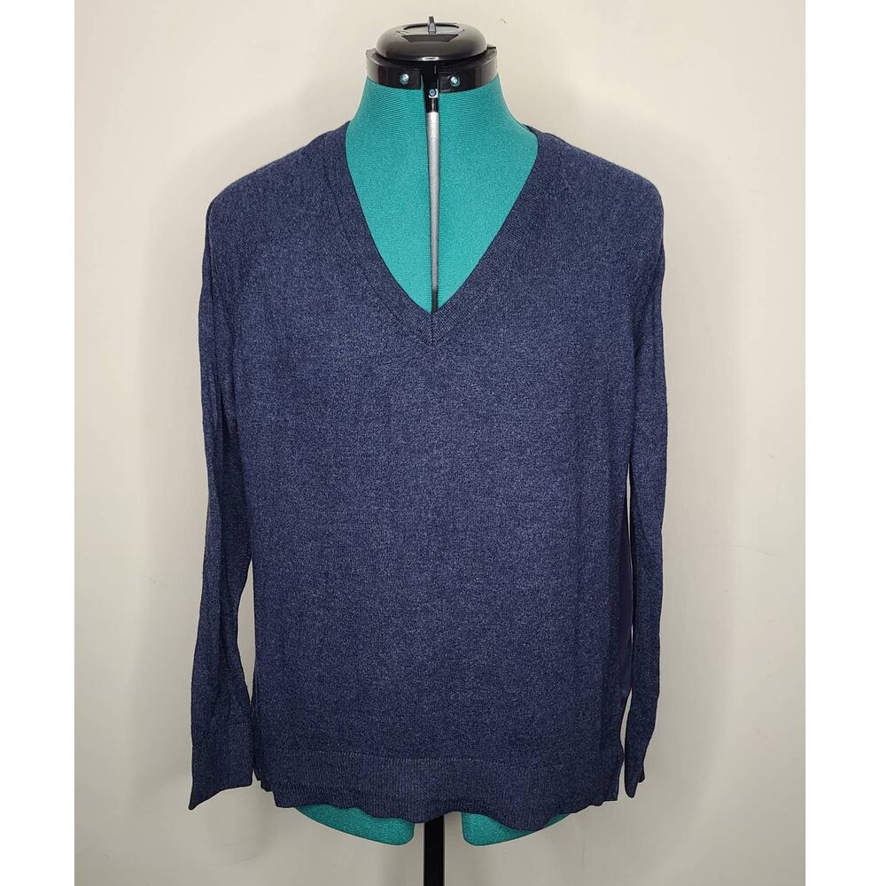 Banana Republic blue merino blend sweater blouse  - small